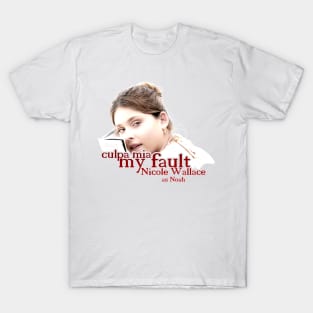 Nicole Wallace as noah culpa mia / my fault 2023 movie themed graphic design by ironpalette T-Shirt